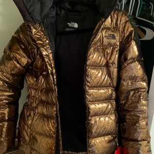 NEW XS WOMENS-THE NORTH FACE GOTHAM JKT II METALLIC